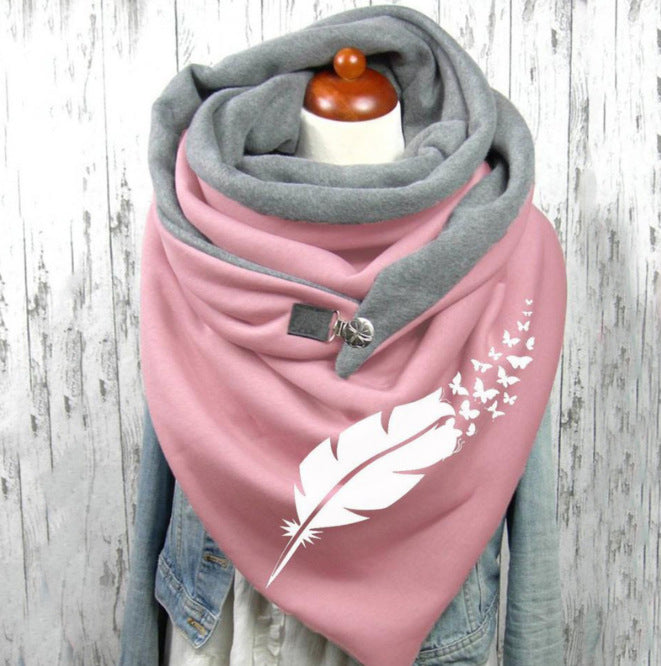 Multilayer Thermal Scarf with Print