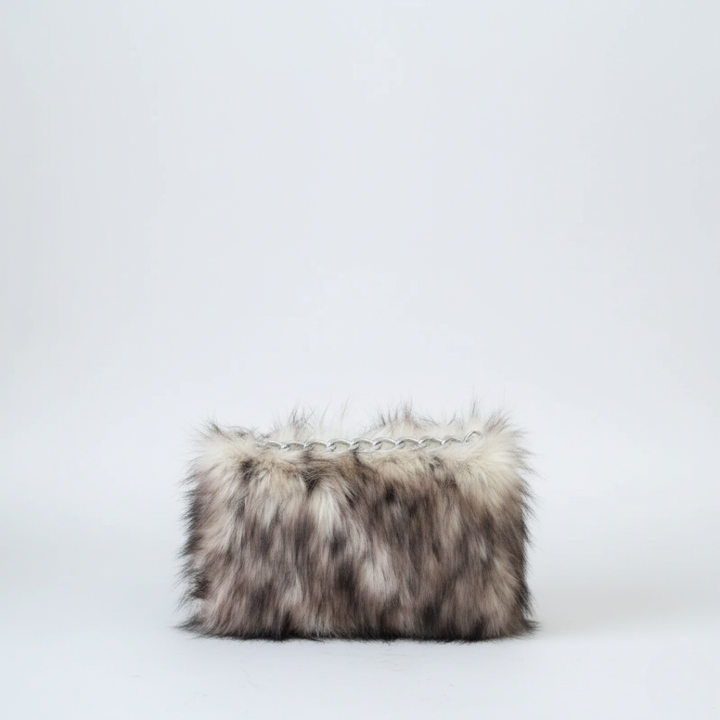 Brynn | Faux Fur Print Shoulder Bag