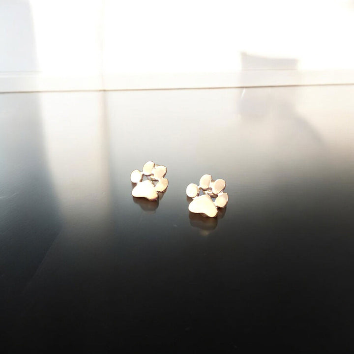 Paw-Shaped Earrings in Hypoallergenic Stainless Steel