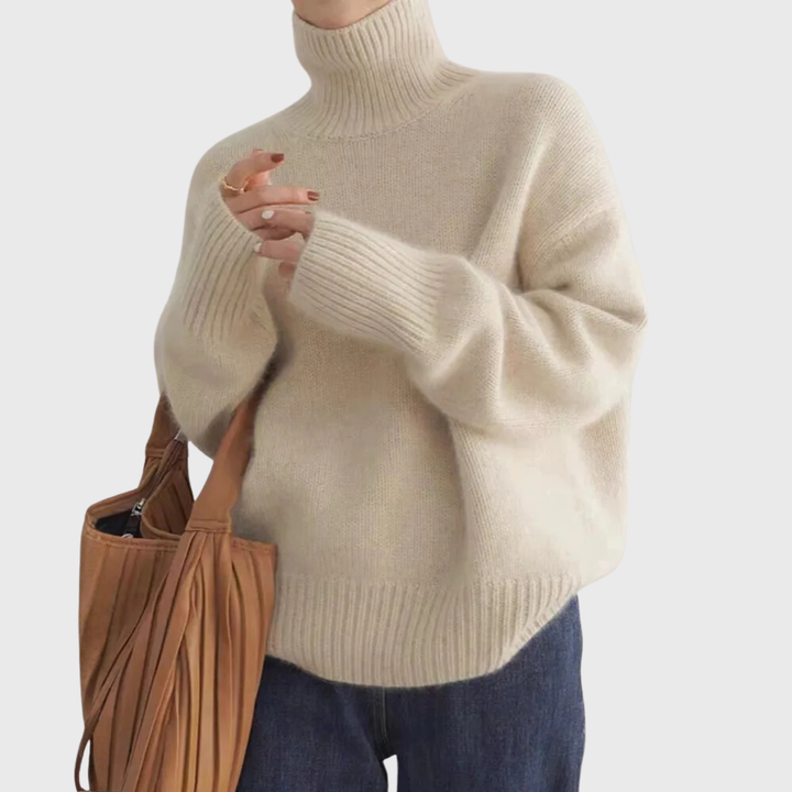Cashmere High Neck Sweater