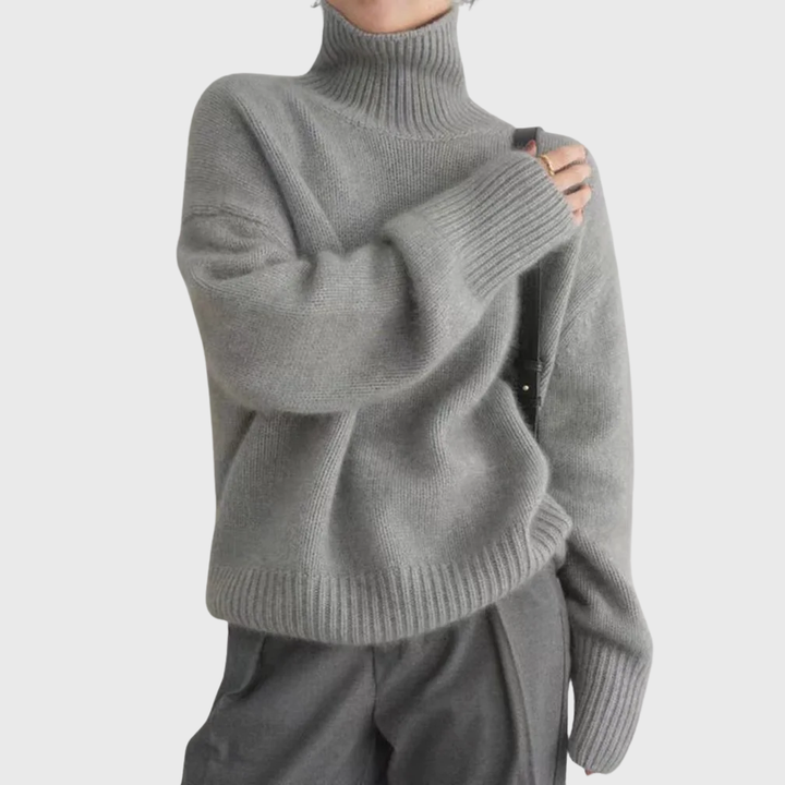 Cashmere High Neck Sweater