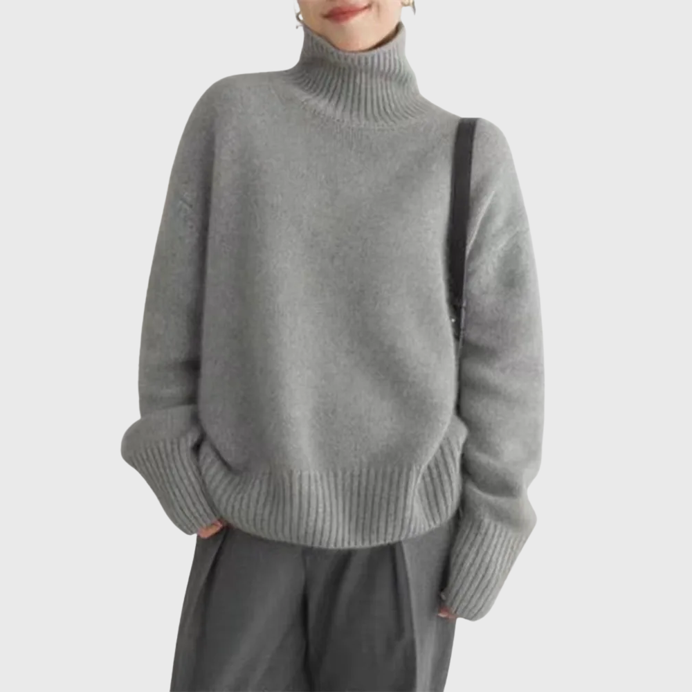 Cashmere High Neck Sweater