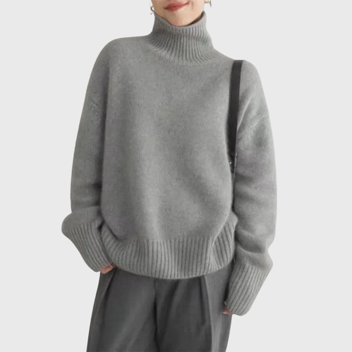 Cashmere High Neck Sweater