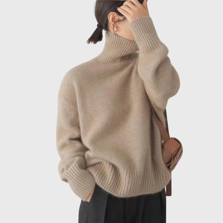 Cashmere High Neck Sweater