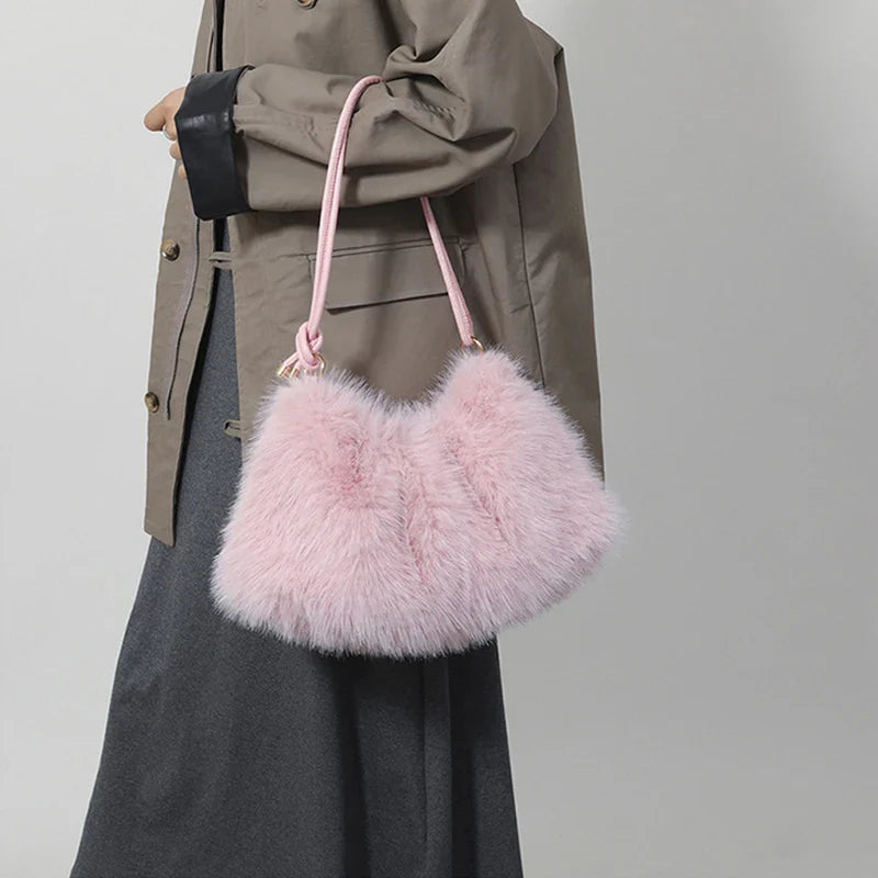 Mallory | Soft Plush Shoulder Bag