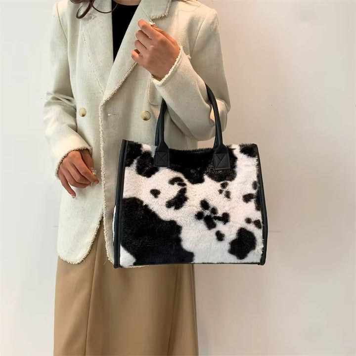 Erica | Plush Faux Fur Tote Bag