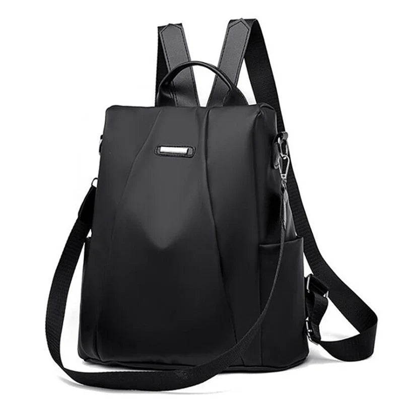 Elegant multifunctional backpack for women with detachable strap
