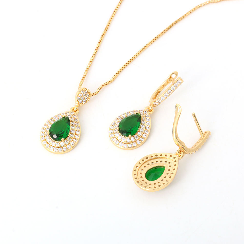 Green Gold Jewelry Set