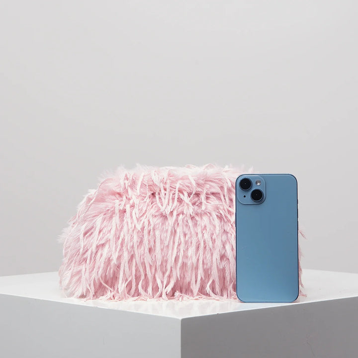 Rowan | Soft Velvet Clip Clutch