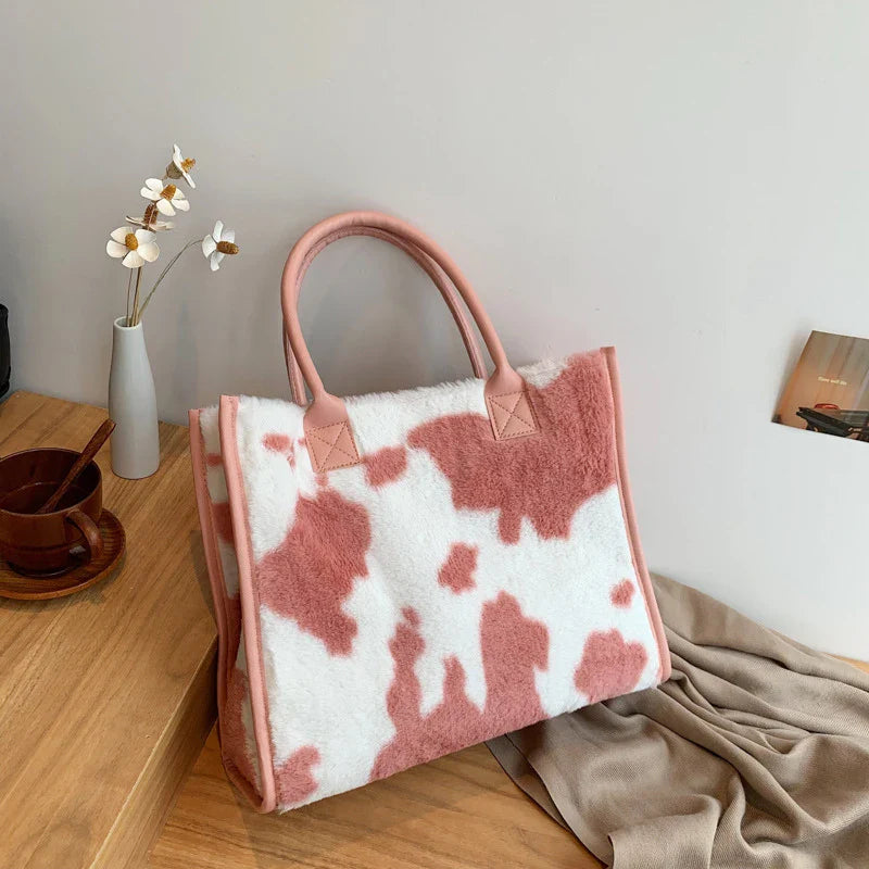 Erica | Plush Faux Fur Tote Bag