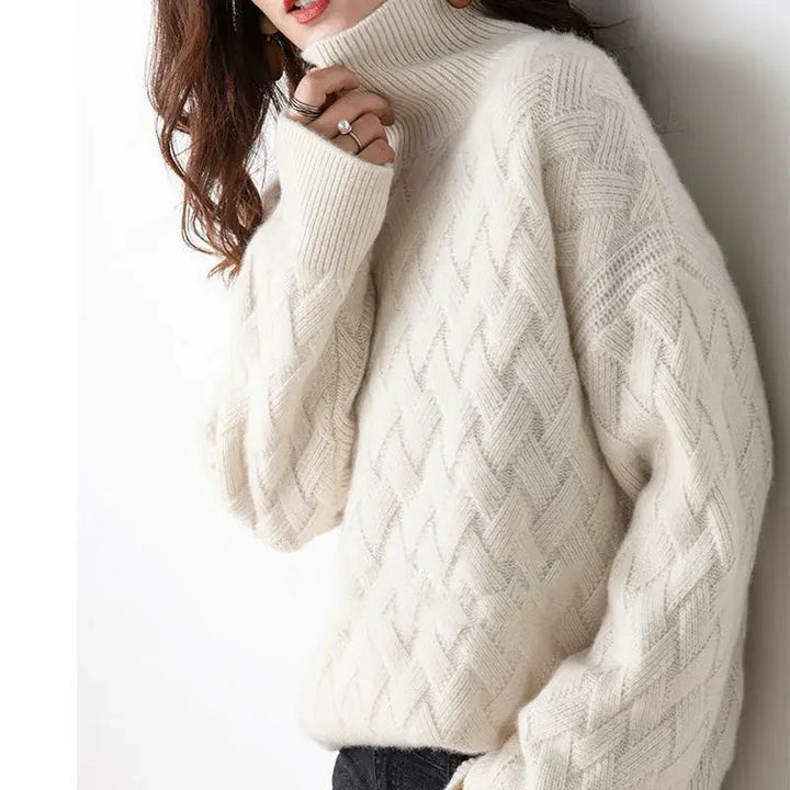 Cashmere Sweater with Turtleneck 02