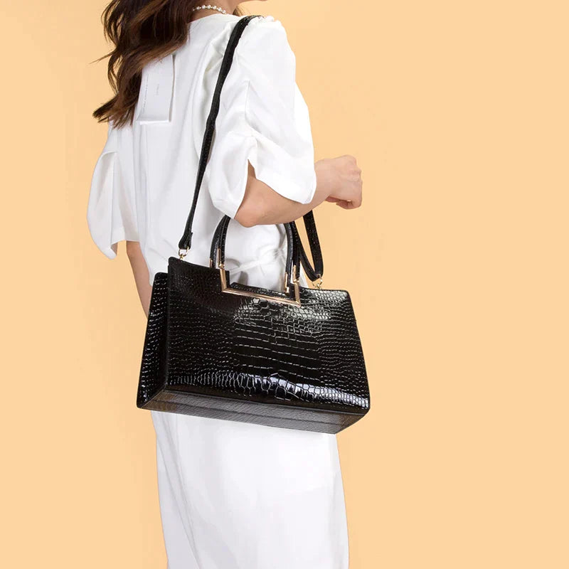 Leather Bag and Wallet Set