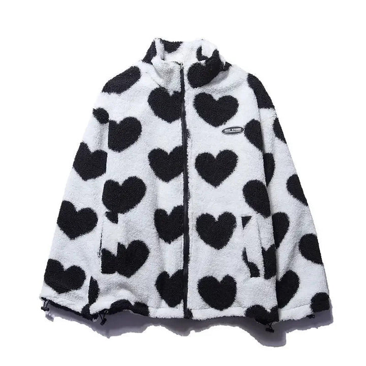 Dianne – Reversible Heart-Print Comfort Jacket