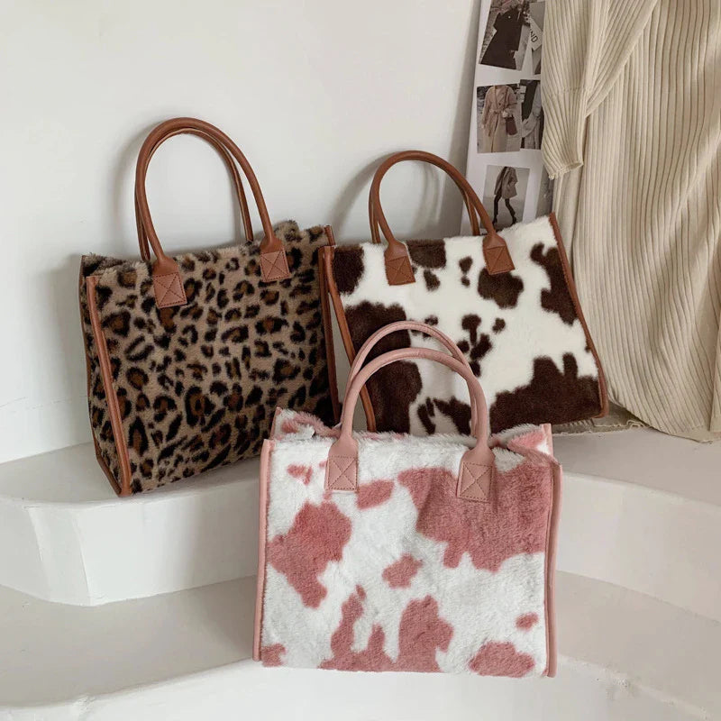 Erica | Plush Faux Fur Tote Bag
