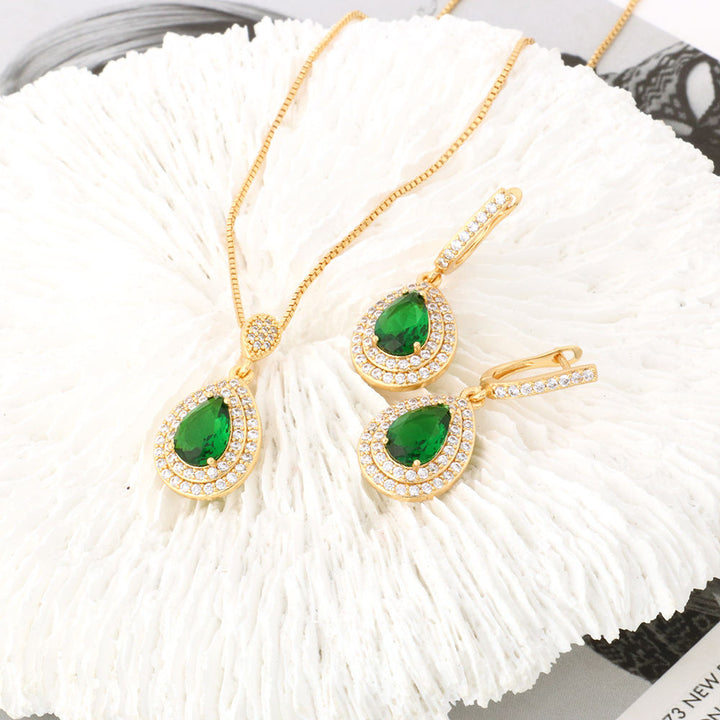 Green Gold Jewelry Set