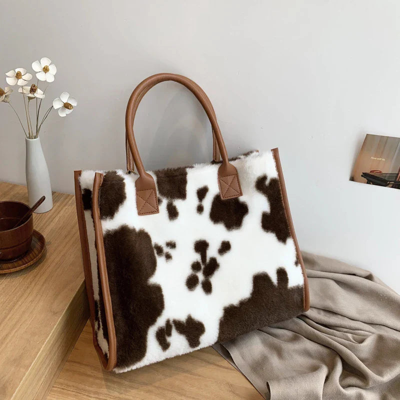 Erica | Plush Faux Fur Tote Bag