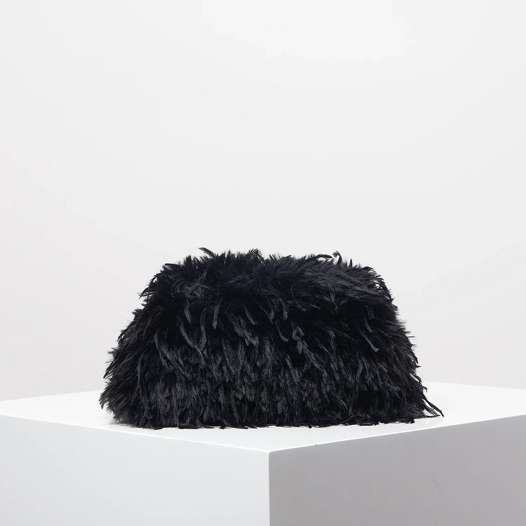 Rowan | Soft Velvet Clip Clutch