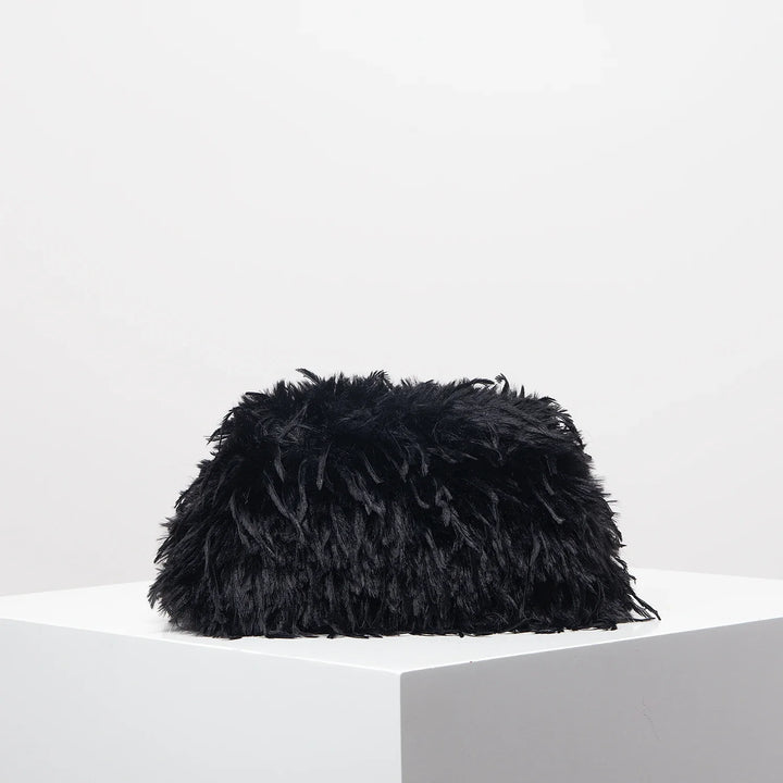 Rowan | Soft Velvet Clip Clutch
