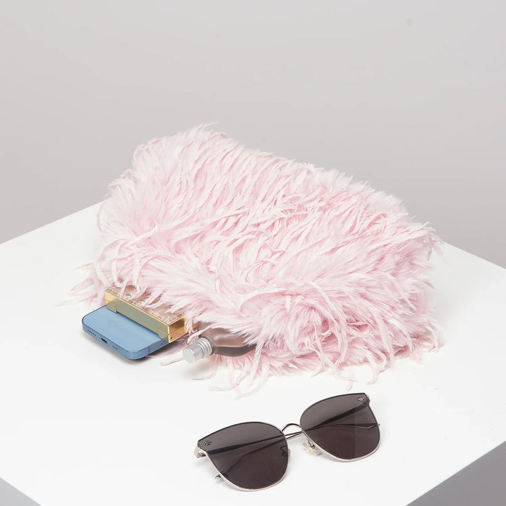 Rowan | Soft Velvet Clip Clutch