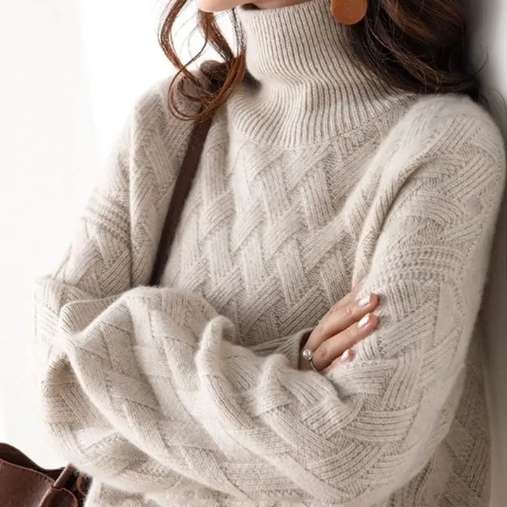 Cashmere Sweater with Turtleneck 02