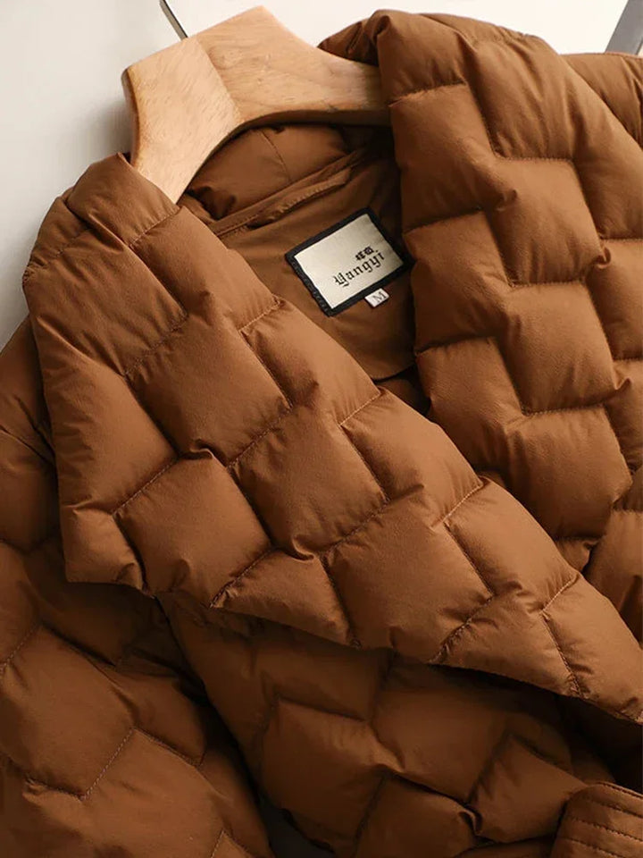 Antoinette™ - Elegant Down Jacket with Belt