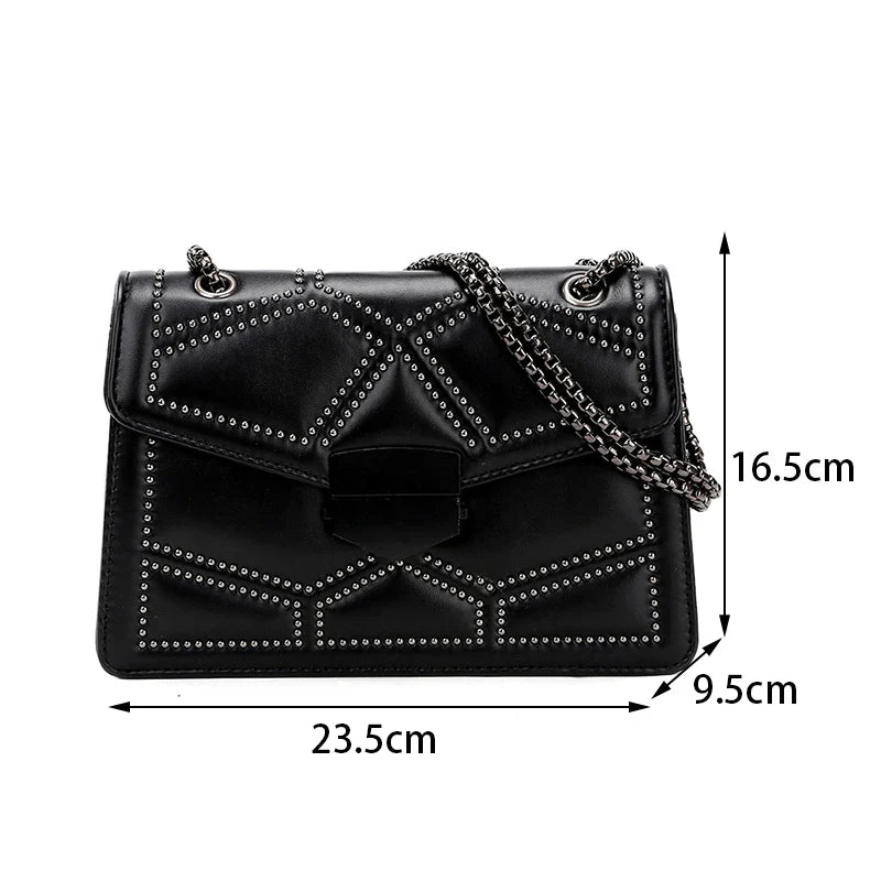 Stylish Crossbody Bag - Fashionable PU Leather