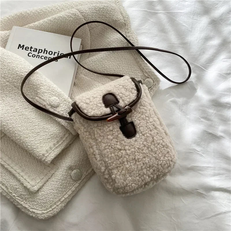 Lara | Faux Fur Crossbody Phone Bag