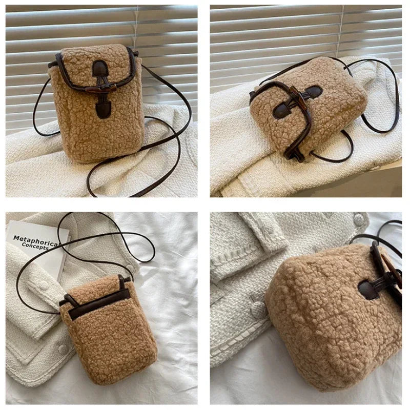 Lara | Faux Fur Crossbody Phone Bag