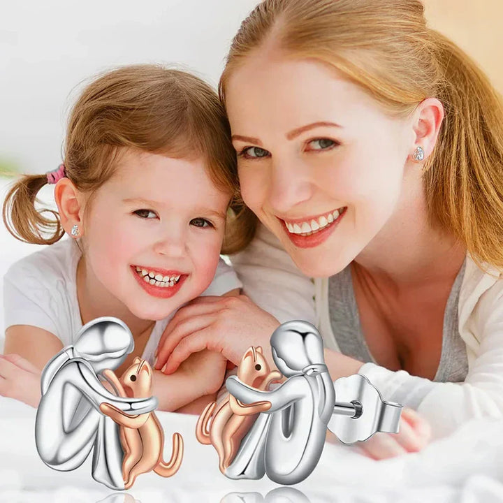 Cat-Themed Earrings – Studs and Hoops