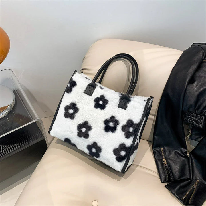 Erica | Plush Faux Fur Tote Bag