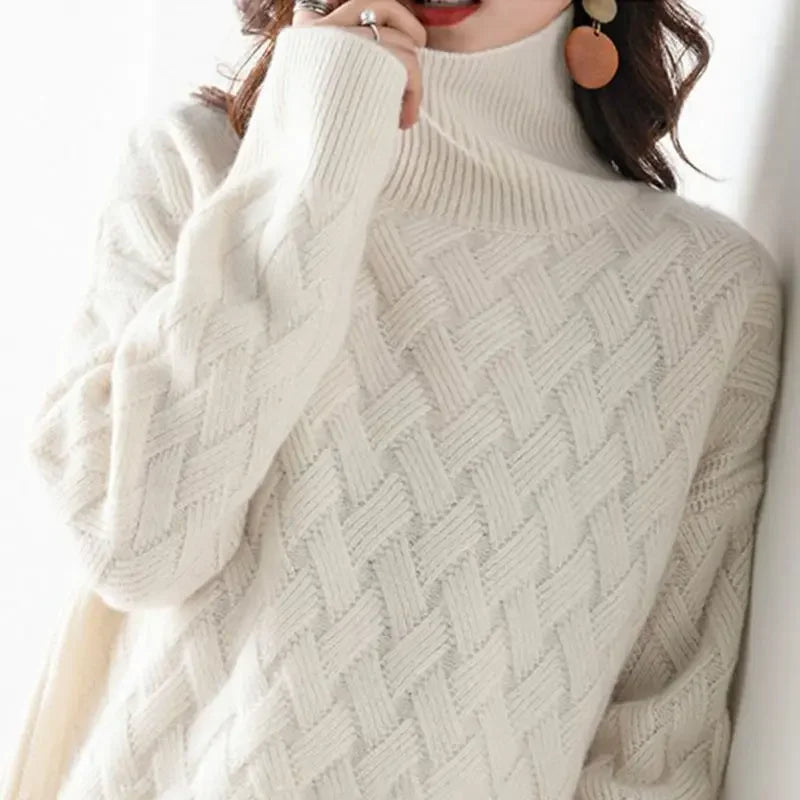 Cashmere Sweater with Turtleneck 02