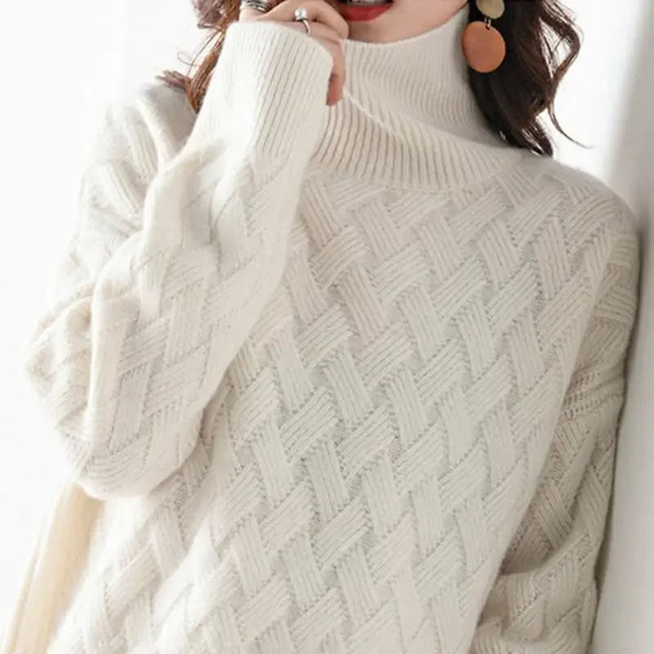 Cashmere Sweater with Turtleneck 02