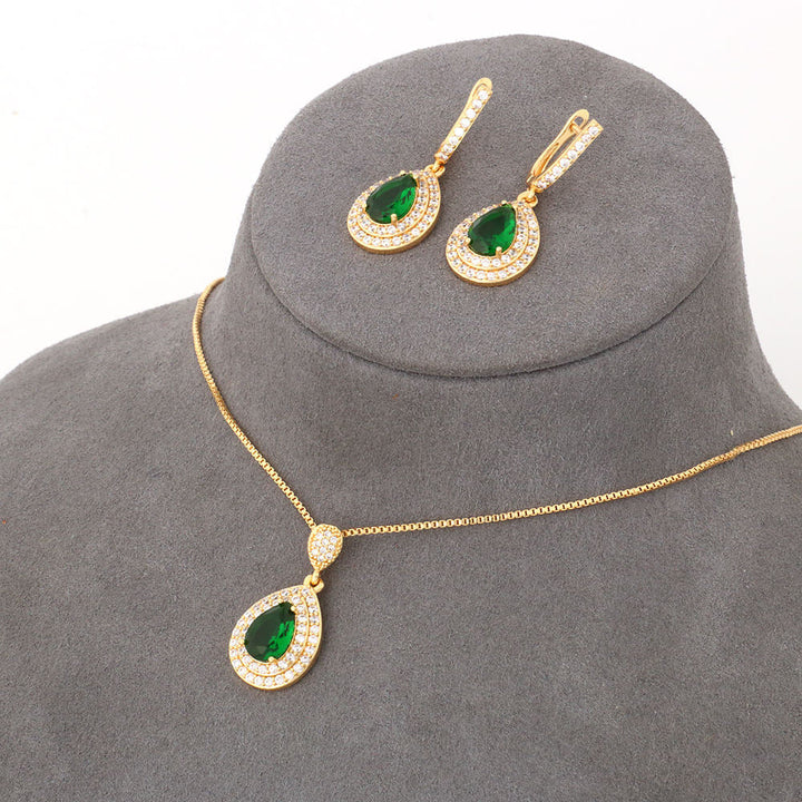 Green Gold Jewelry Set