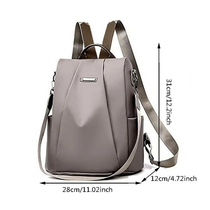 Elegant multifunctional backpack for women with detachable strap