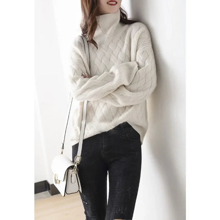 Cashmere Sweater with Turtleneck 02