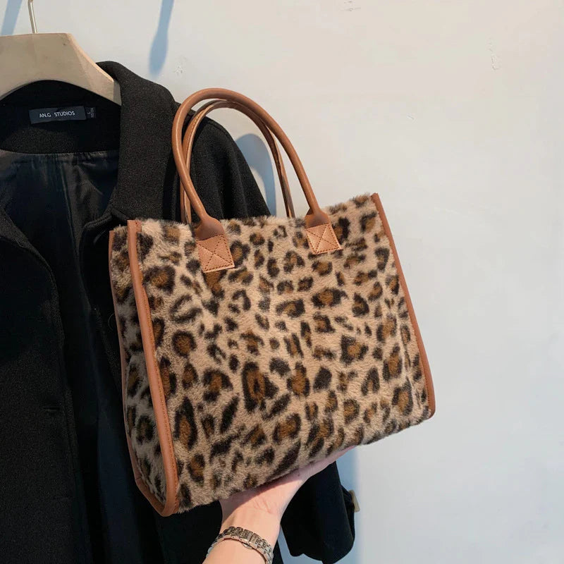 Erica | Plush Faux Fur Tote Bag