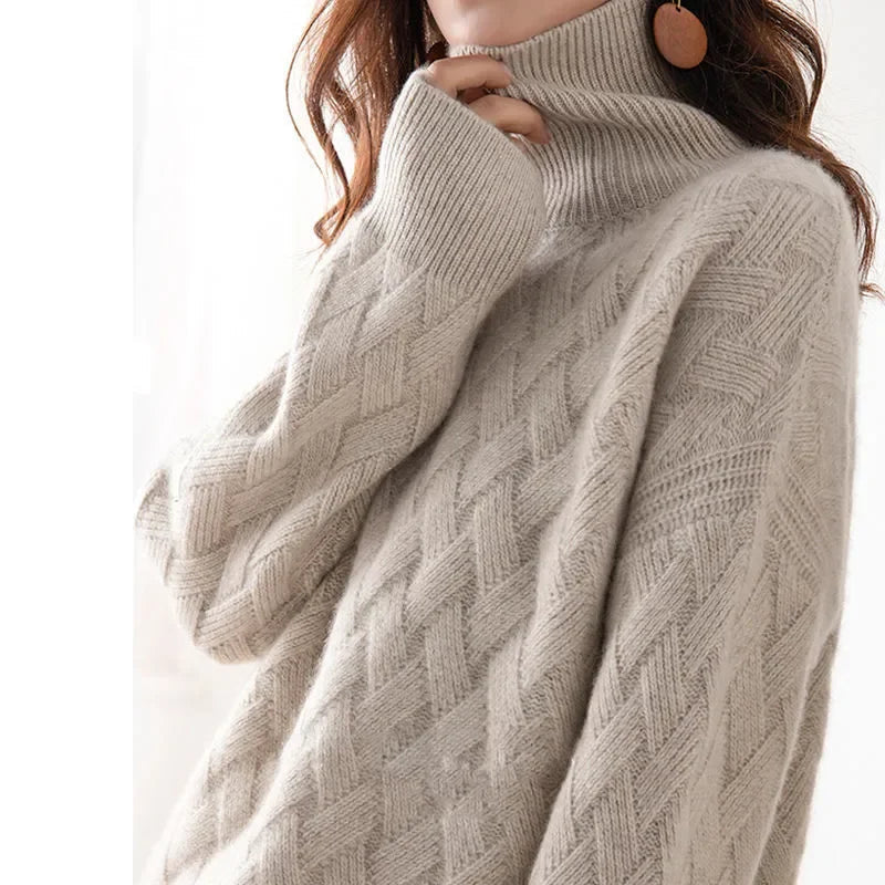 Cashmere Sweater with Turtleneck 02
