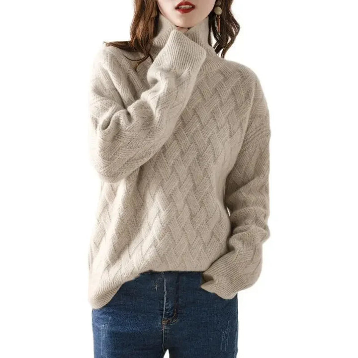 Cashmere Sweater with Turtleneck 02