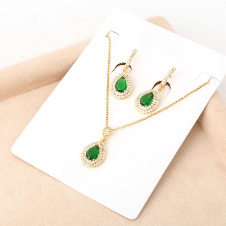 Green Gold Jewelry Set