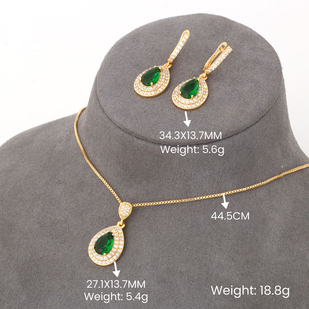 Green Gold Jewelry Set