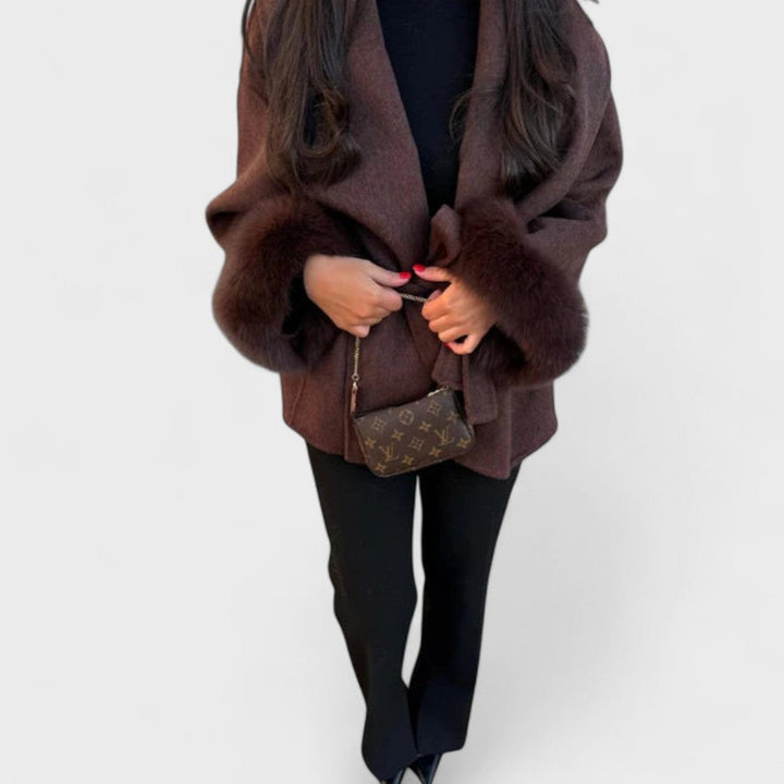 Emy – Timeless Elegance Eco-Fur Coat