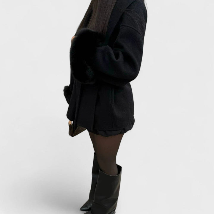 Emy – Timeless Elegance Eco-Fur Coat