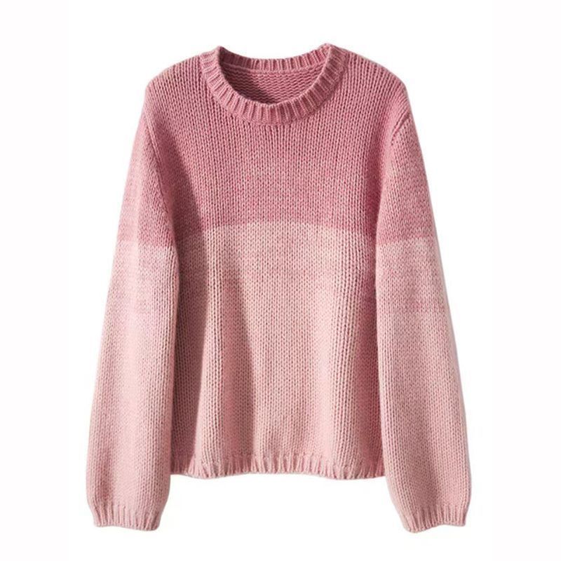 Cashmere sweater made of gradient cashmere, elegant and comfortable