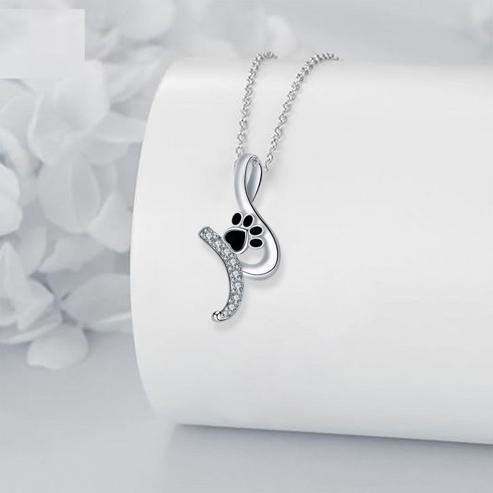 Paw 'Loyal Friend' Pendant Necklace