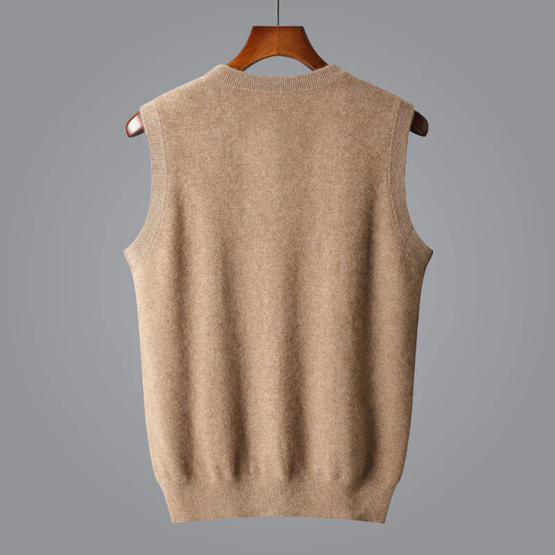 Soft and Comfortable Men's Sweater Vest with V-Neck