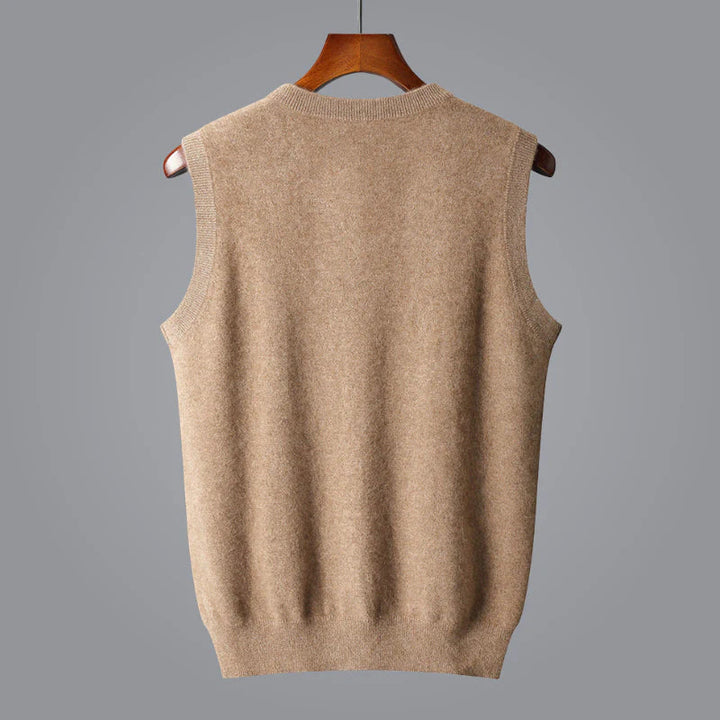 Soft and Comfortable Men's Sweater Vest with V-Neck