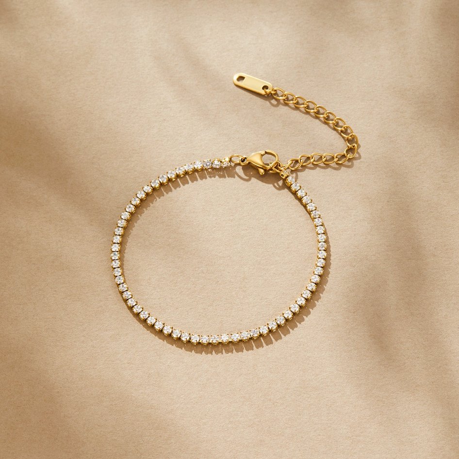 Gold Tennis Bracelet
