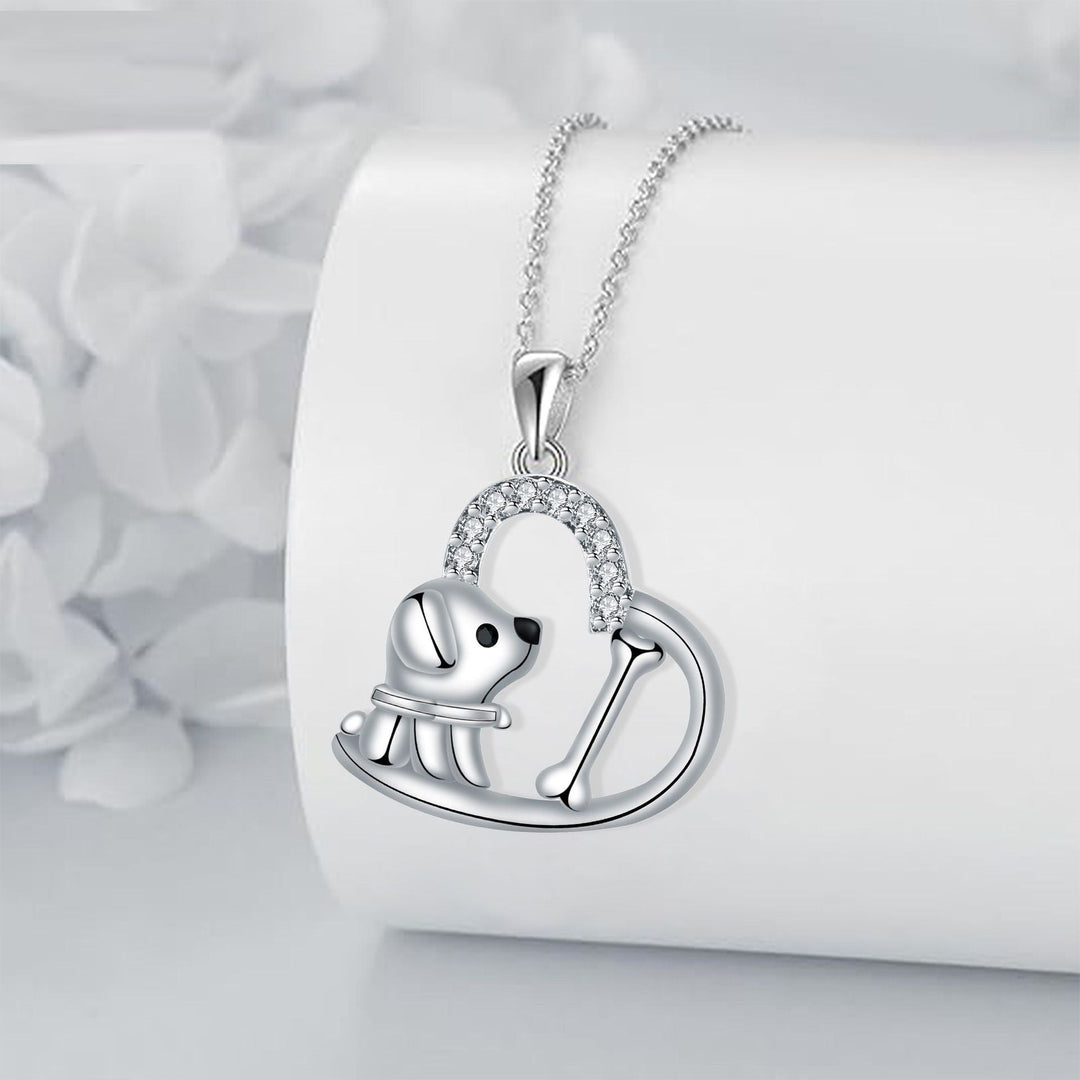Heart Pendant Dog Collar