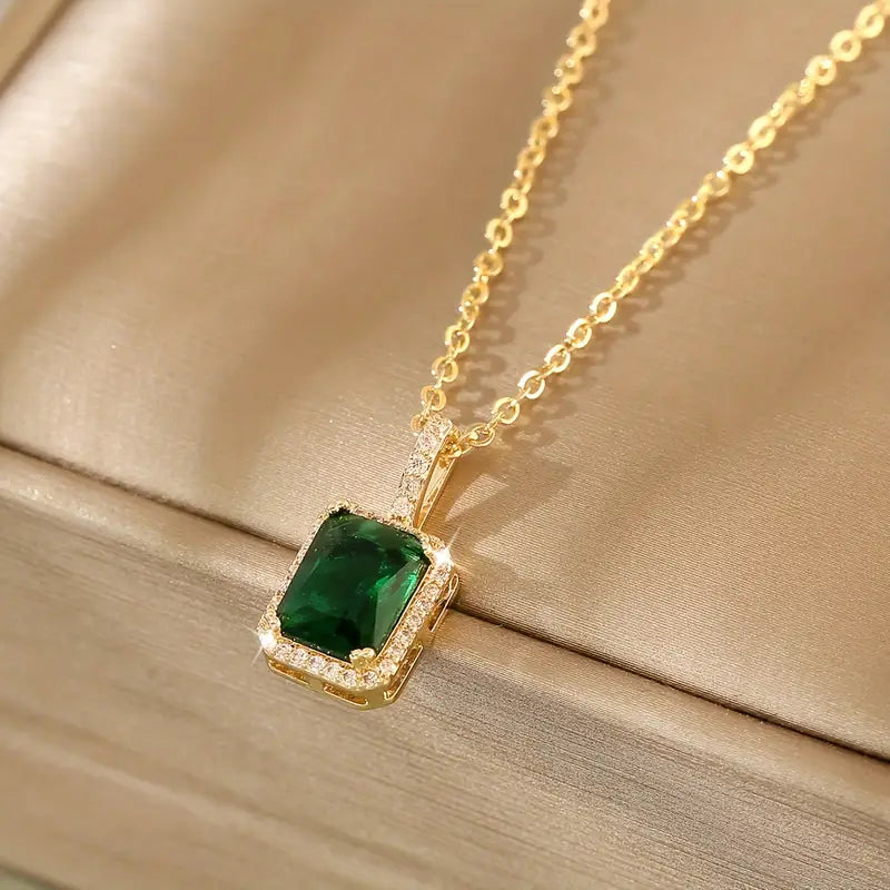 Gold Gemstone Necklace