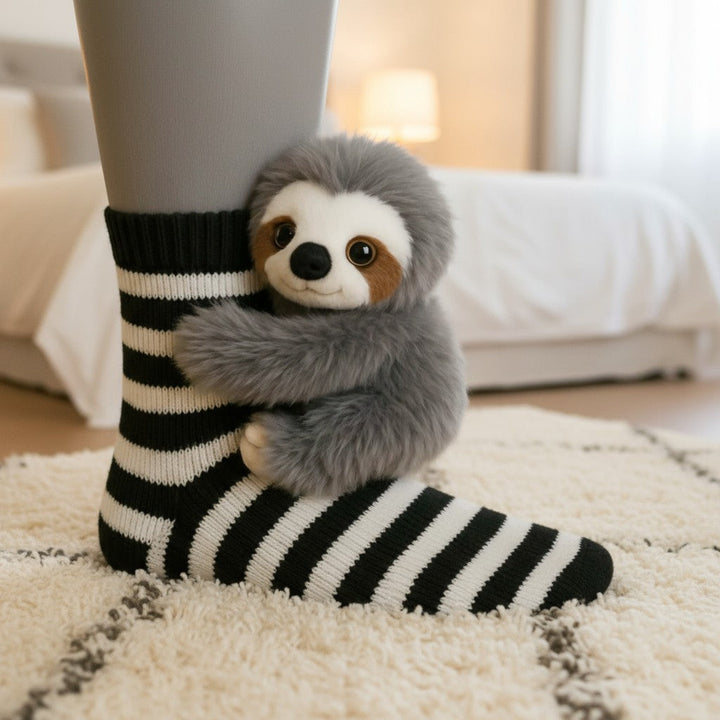 Sofie™ | Striped sloth socks